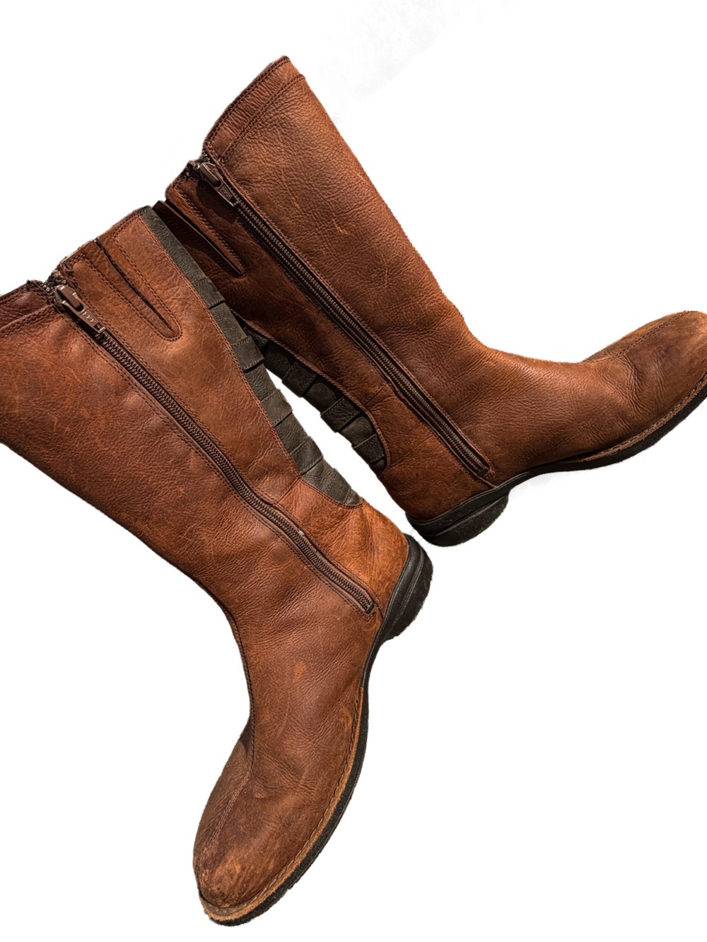 Merrell Tall Brown Leather Boots Size US 6 / EU 37 - AS IS Flaw Womens Outdoor - Picture 5 of 12